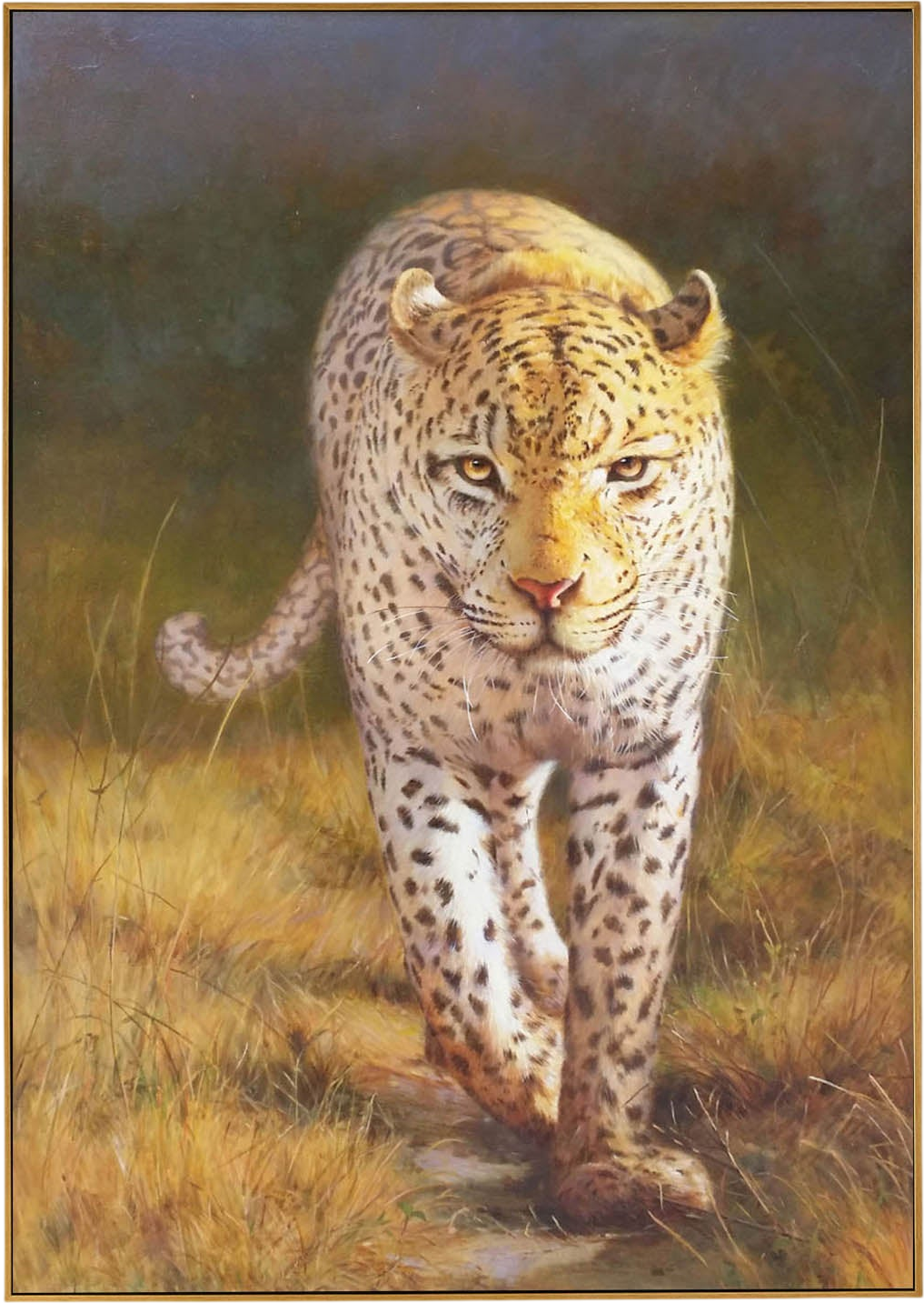 チーターのリアリズム絵画 現実的なチーターの油絵 超現実的なチーターの芸術 チーターの肖像画の 絵画