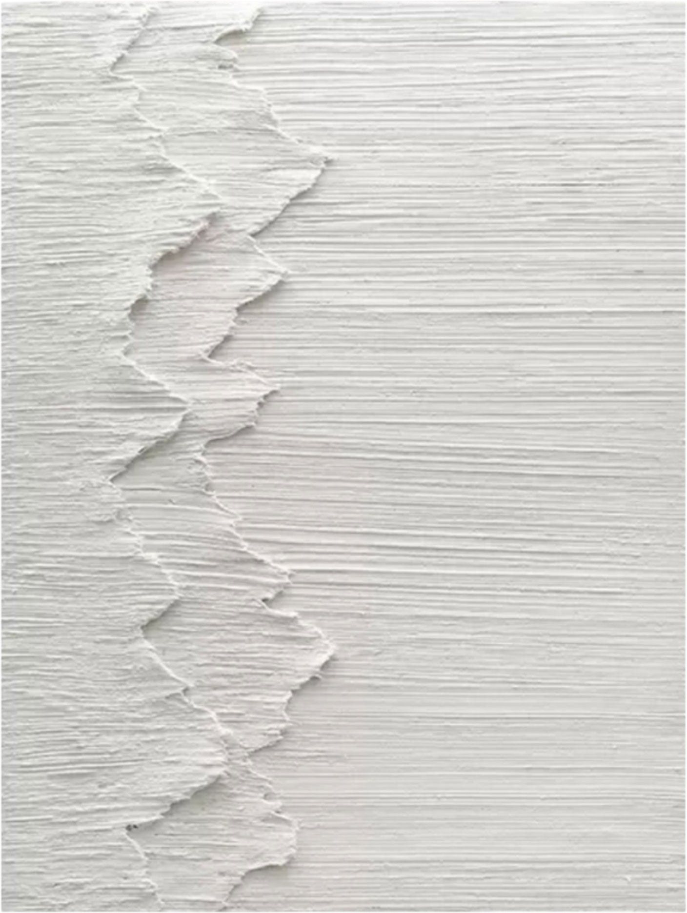 アート　石膏 大きな白い3D石膏抽象芸術テクスチャウォールアートミニマルアート