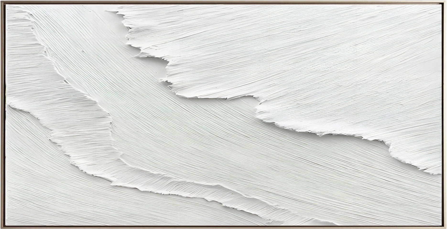 特大ホワイト3D抽象アート石膏壁アート3Dテクスチャウォールアート