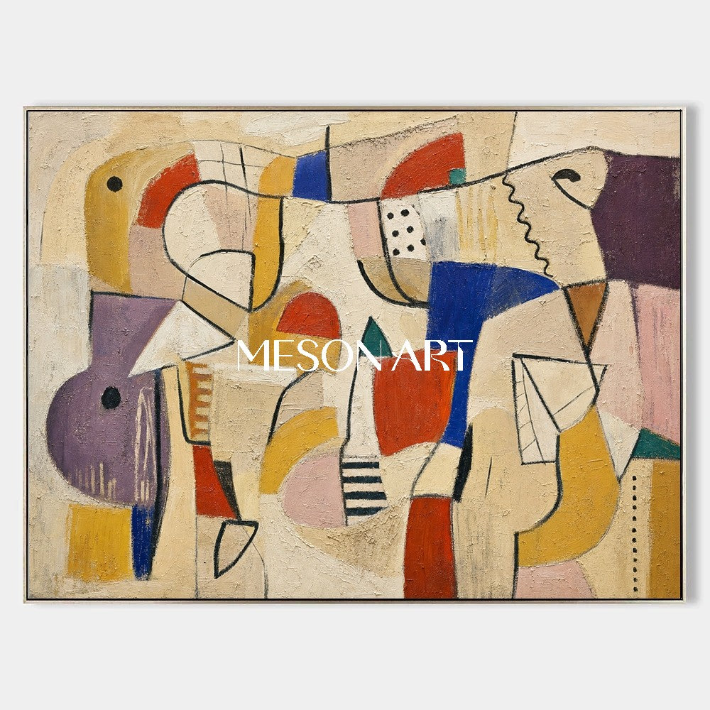 オリジナルの抽象的な表現主義の絵画とテクスチャキャンバス モダンな