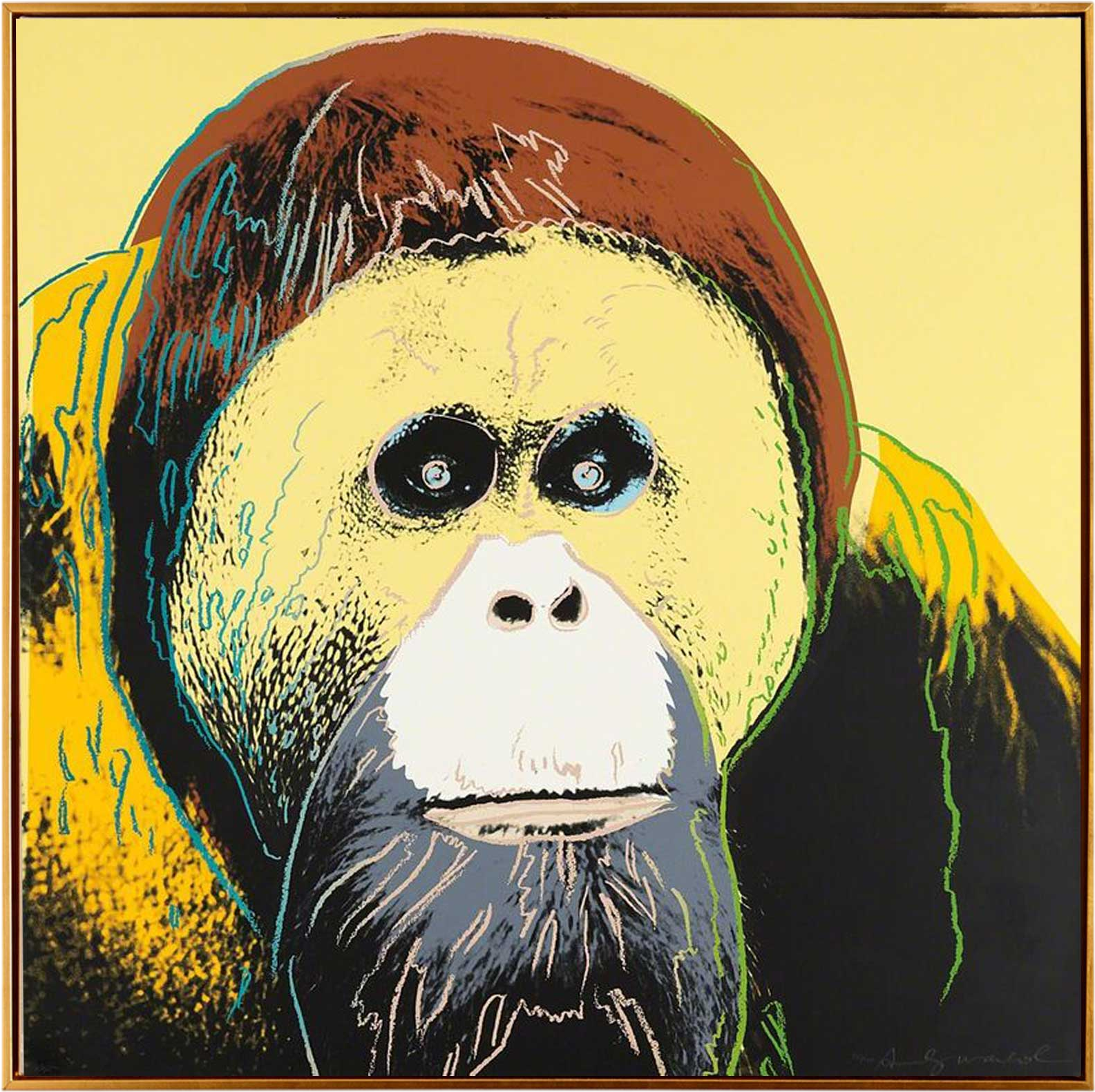 猿のポップアート キャンバス アクリル 絵画 ポップアート 動物 ポップ