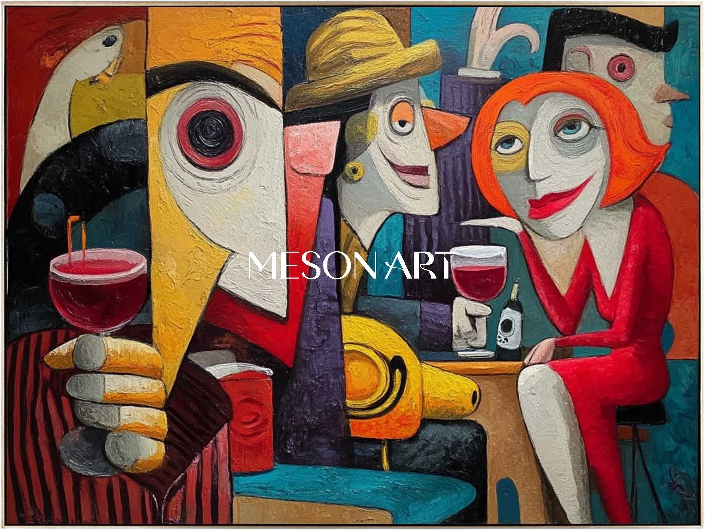 カラフルなポップアート抽象絵画オンライン販売送料無料 – MesonArt
