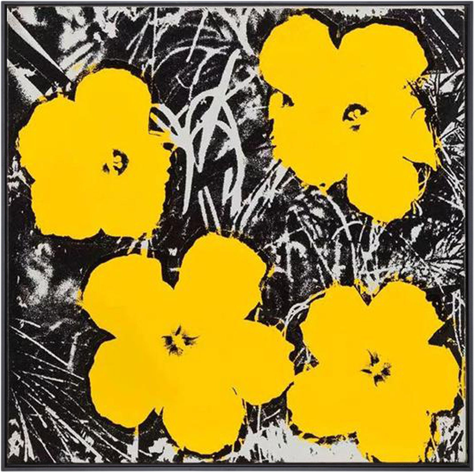 ANDY WARHOL、FLOWERS#2、希少画集画、新品高級額、額装付 Colorful Flowers Pop Art Andy Warhol Flowers Painting Colorful