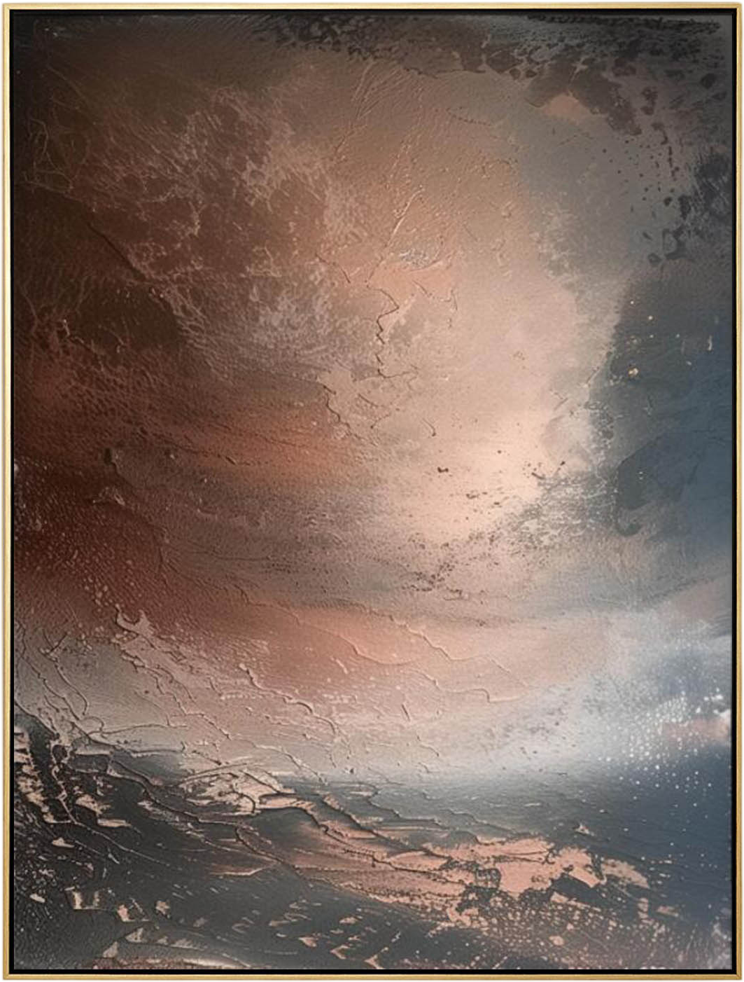 Landscape Textured Abstract Art Wabi-Sabi Wall Art Decor Texture